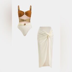 One Piece Swimsuit with Cover-Up